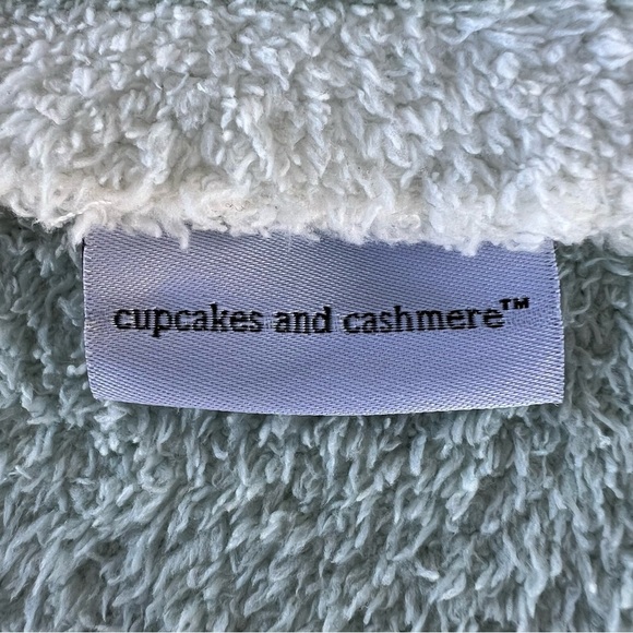 Cupcakes & Cashmere Bunny Cottontail Baby Blanket Mint Green White Easter Soft - Picture 8 of 8